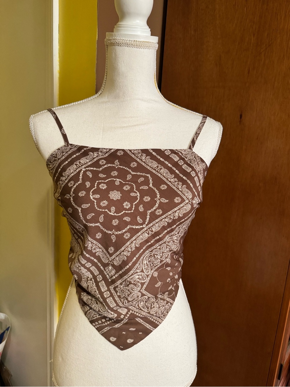 french kiss Brown Bandana-Print Cami